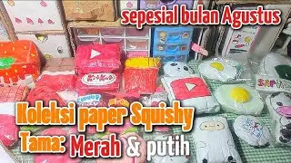 koleksi paper Squishy tema merah dan putih