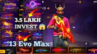 3.5 Lakh Investment Collection Free Fire Max Game Video 😱Bawal Collection Bhai 9 Max Evo Available