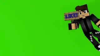 MINECRAFT ANIMAÇÃO PLACA LIKE