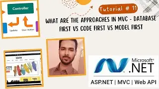 Tutorial 11: What are the Approaches in MVC | Database First VS Code First Vs Model First