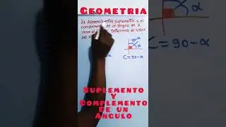 Suplemento Y Complemento De un ángulo problema.geometría 