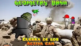 LA BATALLA DE LOS ACTIVA CAM 📸🔥| #2 | GEOMETRY DASH ANIMATION