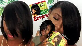 ORS OLIVE OIL Hair Relaxer (EXTRA STRENGTH) - REVIEW| ORS HAIR RELAXER AT HOME| Vlogmas day 1