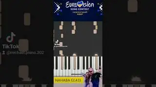 NAHABA GLASS PIANO TUTORIAL Відбір Євробачення України 2024 ➤ piano tutorial