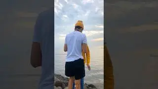 Foto di pinggir pantai pakai Api #shorts