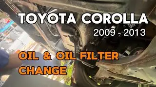 Toyota Corolla (2009-2013) Engine Oil and Filter Replacement Procedure