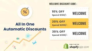 Single discount code different discount % Based on Cart Total or Collection | Automatic Discount app