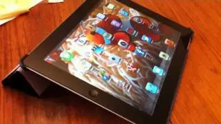 New iPad 2 Magnetic Smart Cover PU Leather Case Ultra Slim Stand - Black