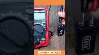 9v Rechargeable Battery With Charge Levels Indicator #diy