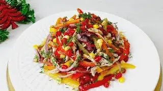 In 5 minutes GORGEOUS TASTE! AWESOME Corn Salad! 