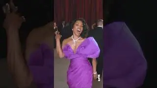 Angela Bassett giving LIFE on the GlamBOT!! #angelabassett #oscars #livefrome #bts #glambot