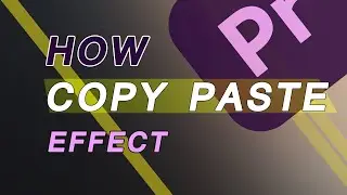 How to Copy and Paste Effects Premiere Pro