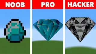 NOOB VS PRO VS HACKER 💠Diamond💠 💥Minecraft Pixel Art💥