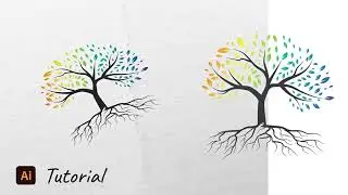 Stunning Tree Logo Design In Illustrator  | Tree Logo Design Tutorial | Illustrator Tutorial