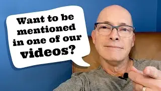 Want to be mentioned in one of our videos?
