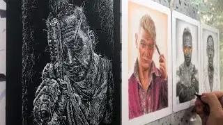 Drawing my favourite FarCry Villain with 4 different style (Vaas, Pagan Min, Joseph, Anton Castillo)