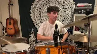 Teen plays ACHILLES LAST STAND- LED ZEPPELIN (DRUM COVER)
