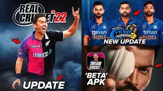 Real Cricket 22 BIG Update Finally! WCC3 New Update PlayStore | Dream Cricket 2023 BETA