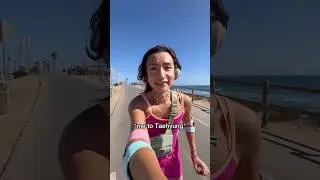 Looking for a husband while rollerskating at the beach