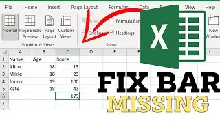 How To Fix Excel Bar Missing - Full Guide / Fix excel formula bar in excel not showing