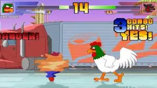 Random Mugen Battle- Gaint Chicken vs. Crash