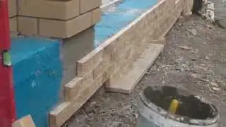 1. Facing the fence base. Decorative base tiles.