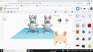 How To Make Bunny In Tinker cad || Alvina & Aleena