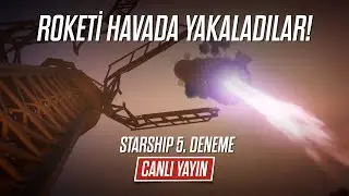 SpaceX İtici Roketini 6 dakika sonra havada yakaladı!