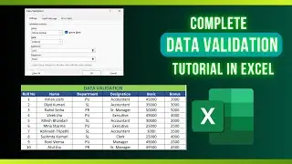 Excel Data Validation Full Tutorial | step-by-step List, Whole Number & Text Length  