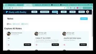 Full stack Virtual study Buddy Project built in Next.js