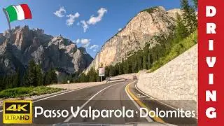 Driving Italy 35: Passo VALPAROLA scenic drive | Late afternoon in the Dolomites 🇮🇹 4K 60fps