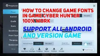 How to change font in game cyber hunter #cyberhunter