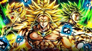 DOUBLE BROLY CRIT BUFFED BY SSJ BARDOCK! ONE SHOTS LEFT AND RIGHT! | Dragon Ball Legends