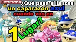 ¿Qué pasa si lanzas un caparazón AZUL cuando vas en 1er lugar? en Mario Kart/ Chico Nintendo