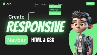 "Crafting a Mobile-Friendly Navigation Bar with Dropdown using HTML and CSS "  | B CODER 🔥