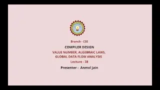 Compiler Design | Value Number, Algebraic Laws, Global Data Flow Analysis | AKTU Digital Education
