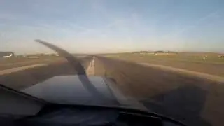 PA28 Approach and landing at Birmingham Airport (BHX/EGBB)