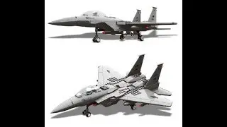 F 15 Eagle Fighter made of Lego