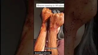 SunTan Remove Pack Permanently Get Fair Hand In 10 Mnts ll #handscrub #skincare#viralvedio #ytshorts