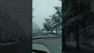 April Winter 🥶 🥶 Is Back. Driving Through the Community guys...