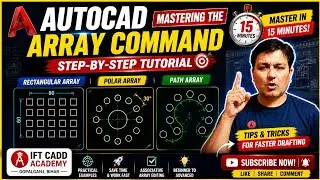 Mastering the Array Command in AutoCAD | Step-by-Step Tutorial