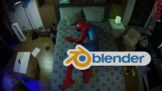 Spiderman at night made in Blender #spiderman #amazingspiderman #blender3d #blender