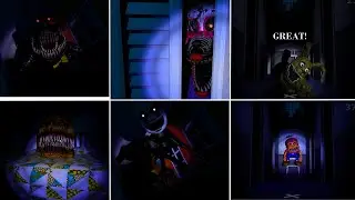 FNAF 4 ALL LOCATIONS (no static)