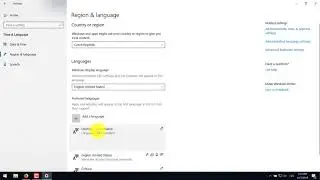 How to remove language Windows 10