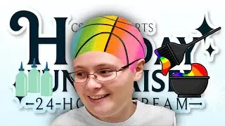 dyeing my hair like a rainbow basketball
