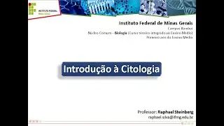 BIOI - IFMG Bambuí: "Introdução à Citologia"