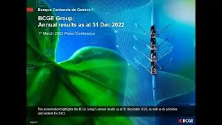 BCGE I Annual results 2022