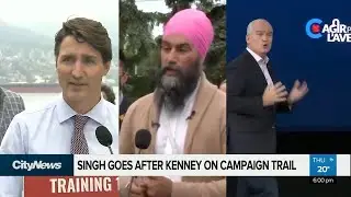 Singh hammers Kenney in Edmonton