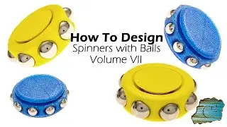 How-To:  Compact Fidget Spinners Volume VII  (Fusion 360 Overview - 3D Printed)
