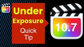 Under Exposure fixed - Noise Reduction - Final Cut Pro
